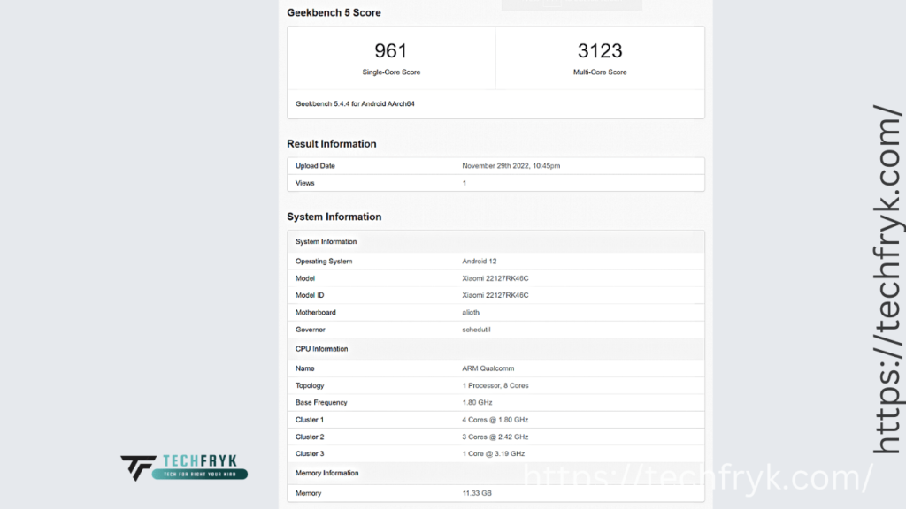 Redmi K60E’s Geekbench Listing Reveals Snapdragon 870 Instead of Dimensity 8200